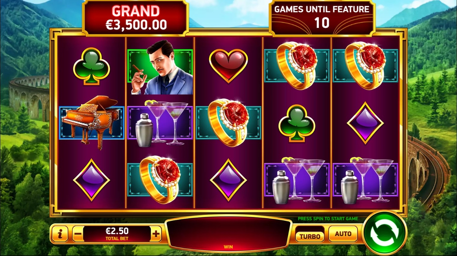 Grand Express Diamond Class Slot Gameplay