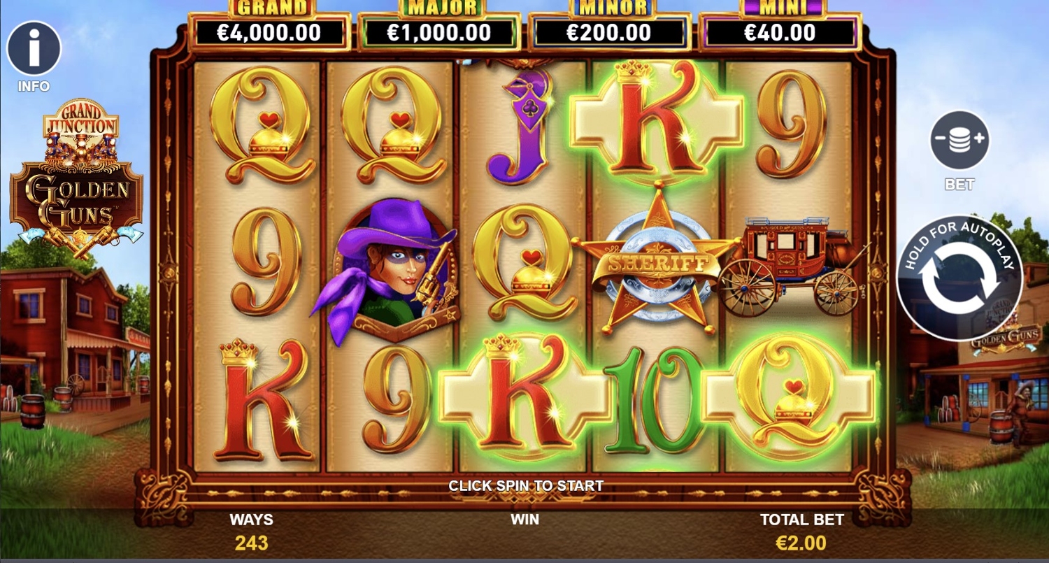 Grand Junction: Golden Guns Slot Gameplay