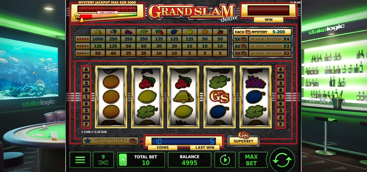 Grand Slam Deluxe Slot Gameplay