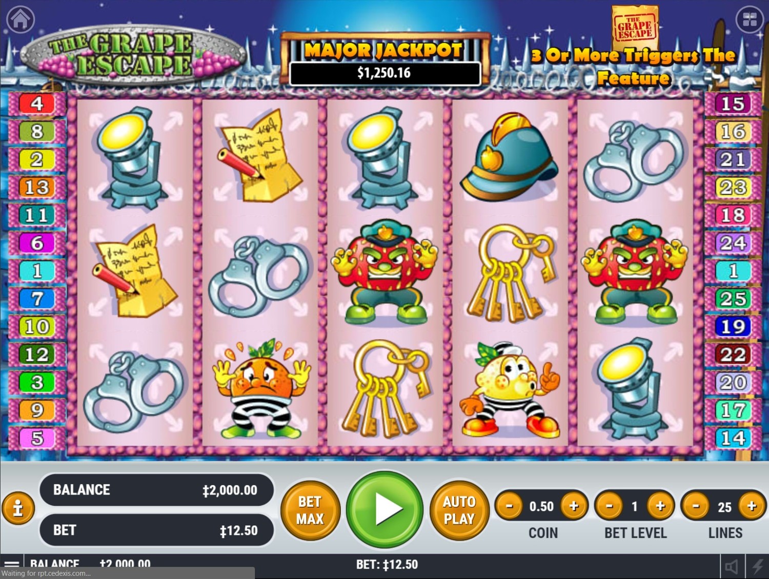 Grape Escape Slot Gameplay