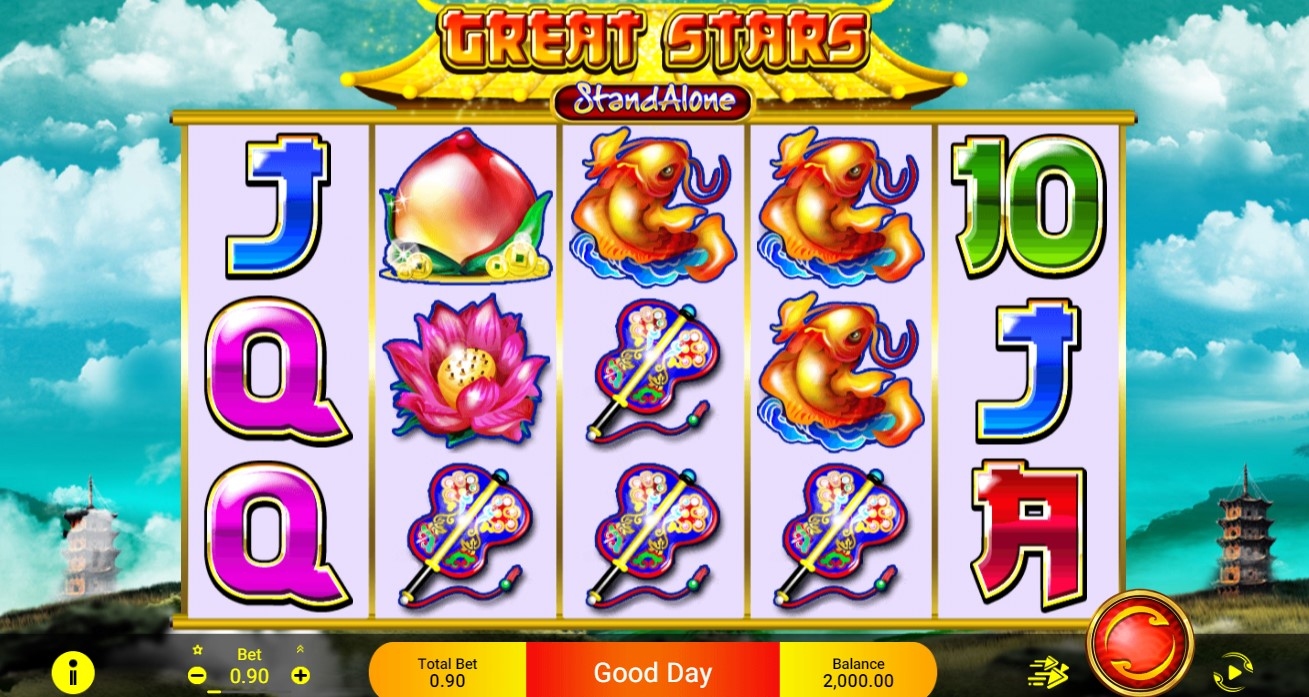 Great Stars Stand Alone Slot Gameplay