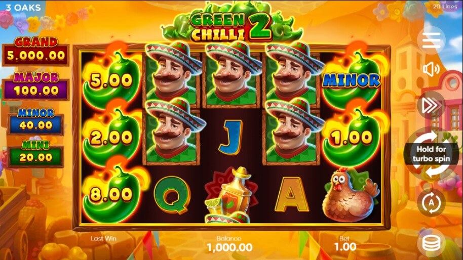 Green Chilli 2 Slot Gameplay