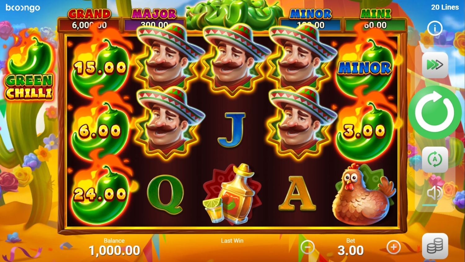 Green Chilli Slot Gameplay
