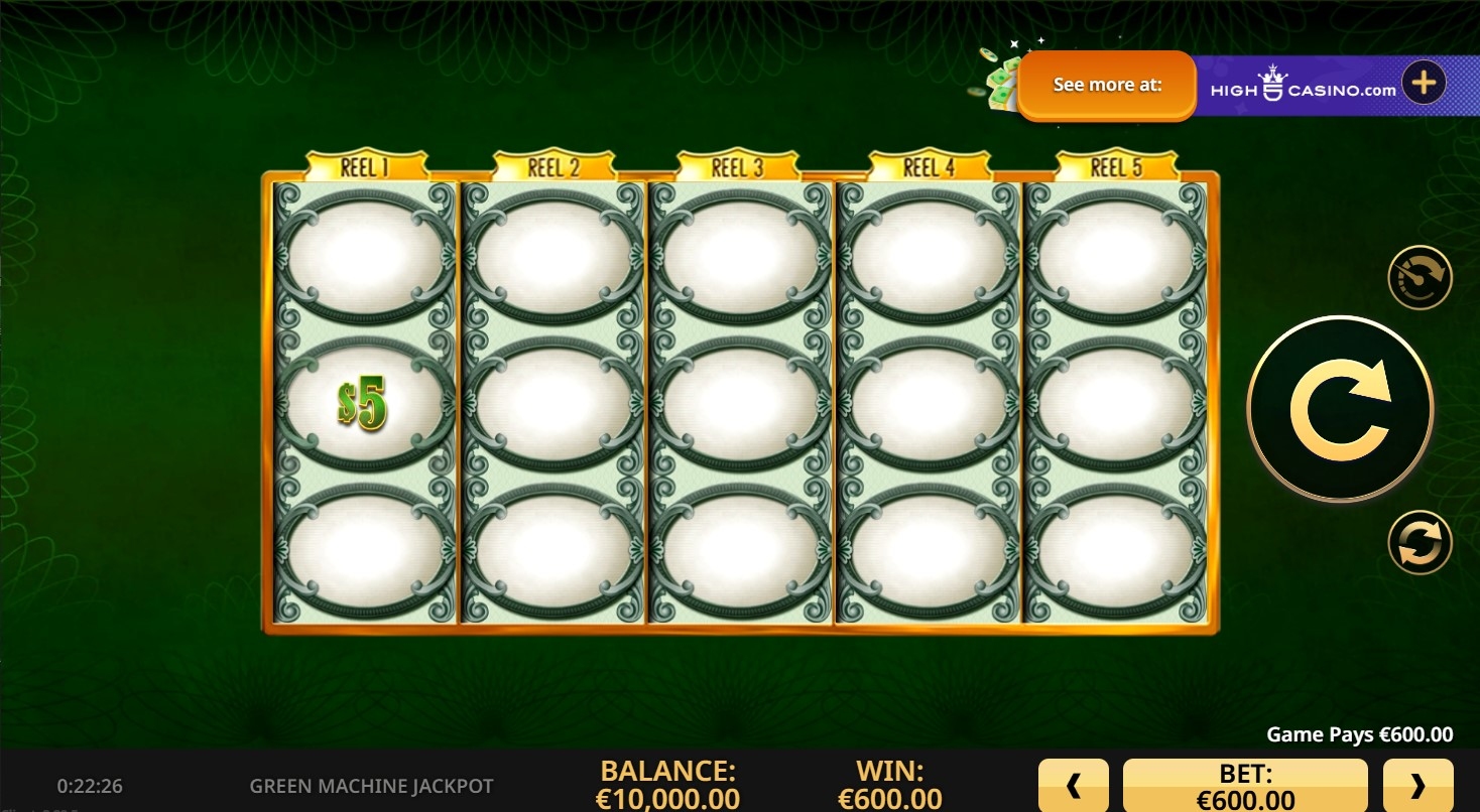 Green Machine Deluxe Jackpot Slot Gameplay