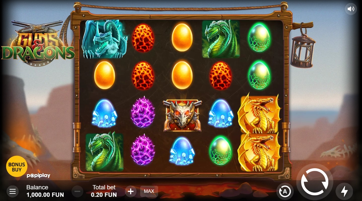 Guns & Dragons Slot Gameplay