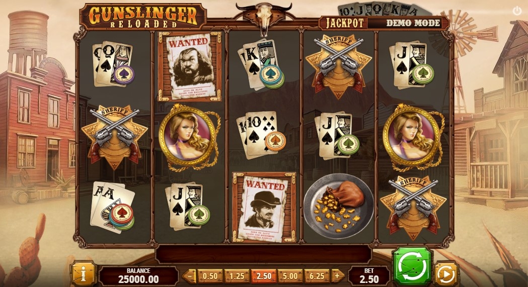 Gunslinger: Reloaded Slot Gameplay