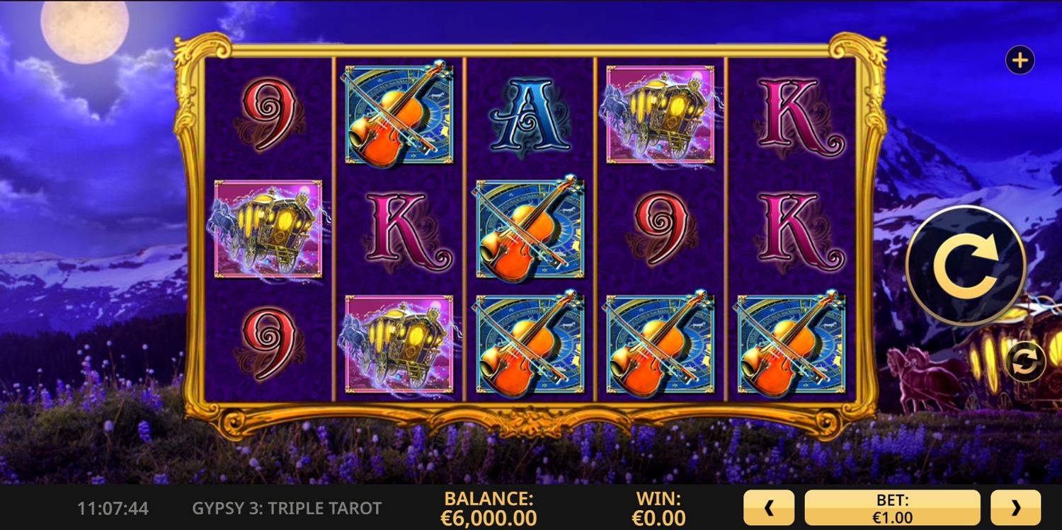 Gypsy 3: Triple Tarot Slot Gameplay