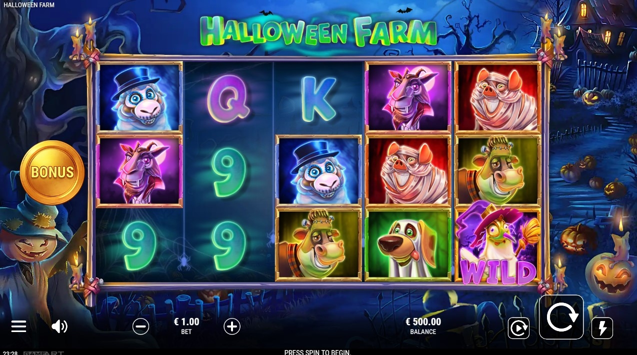 Halloween Farm Slot Gameplay