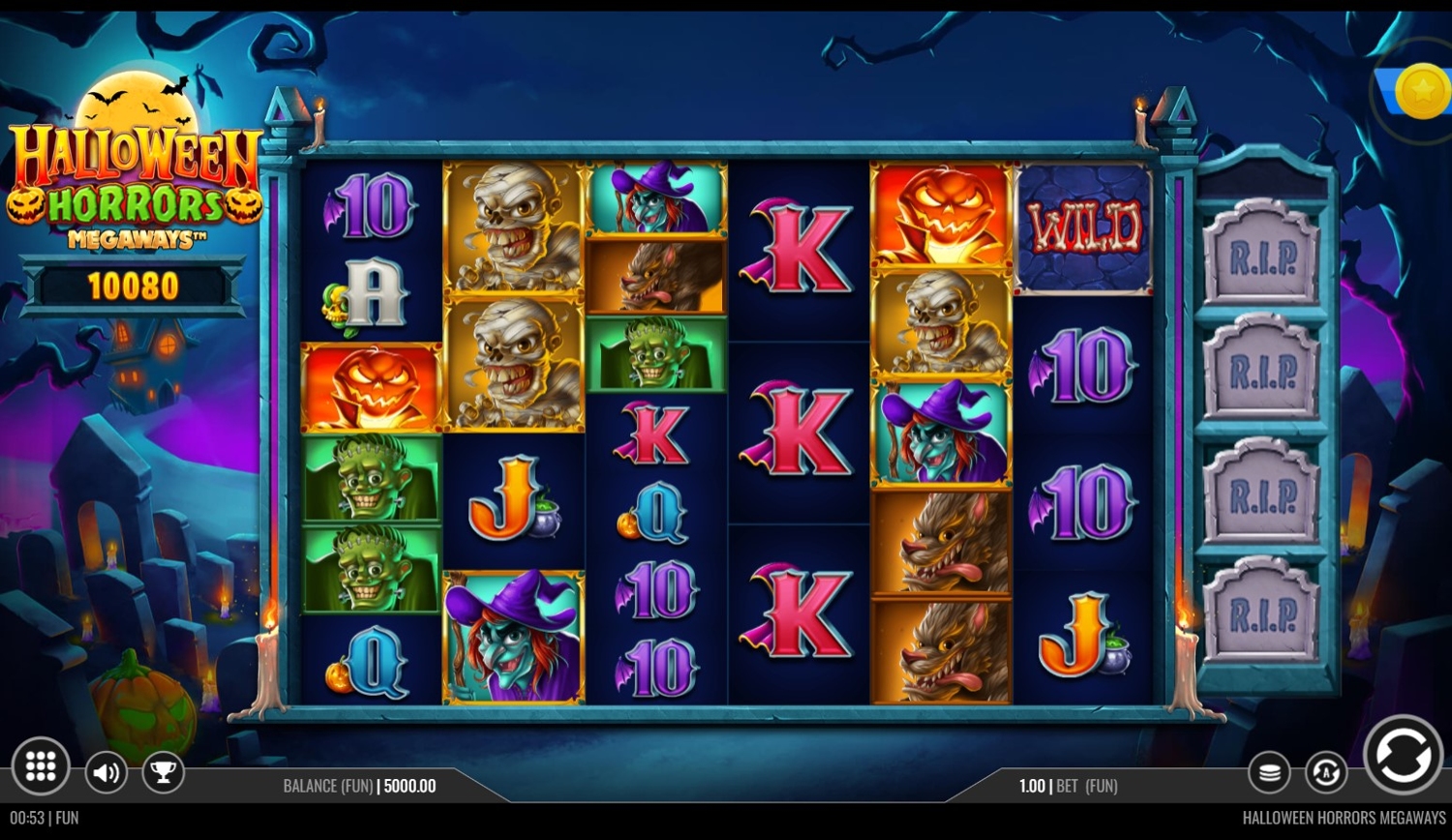 Halloween Horrors Megaways Slot Gameplay