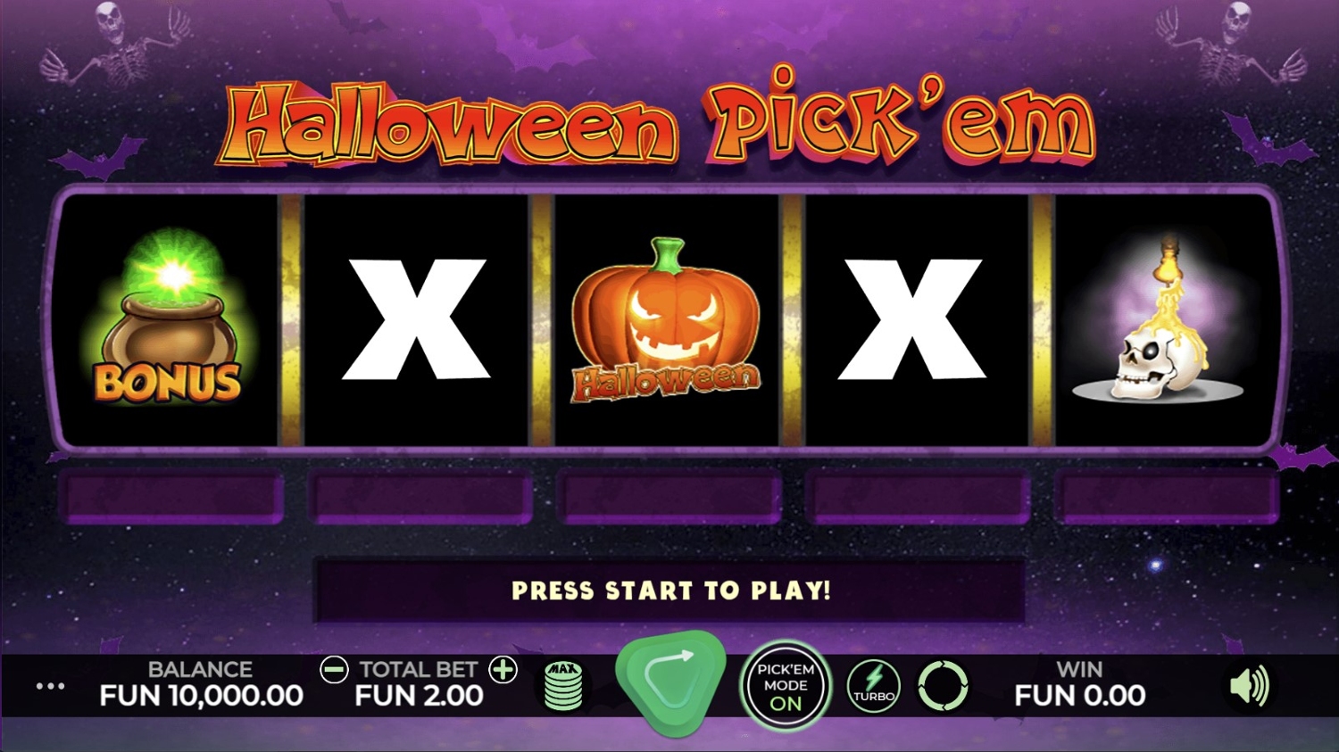 Halloween Pick'em Slot Gameplay