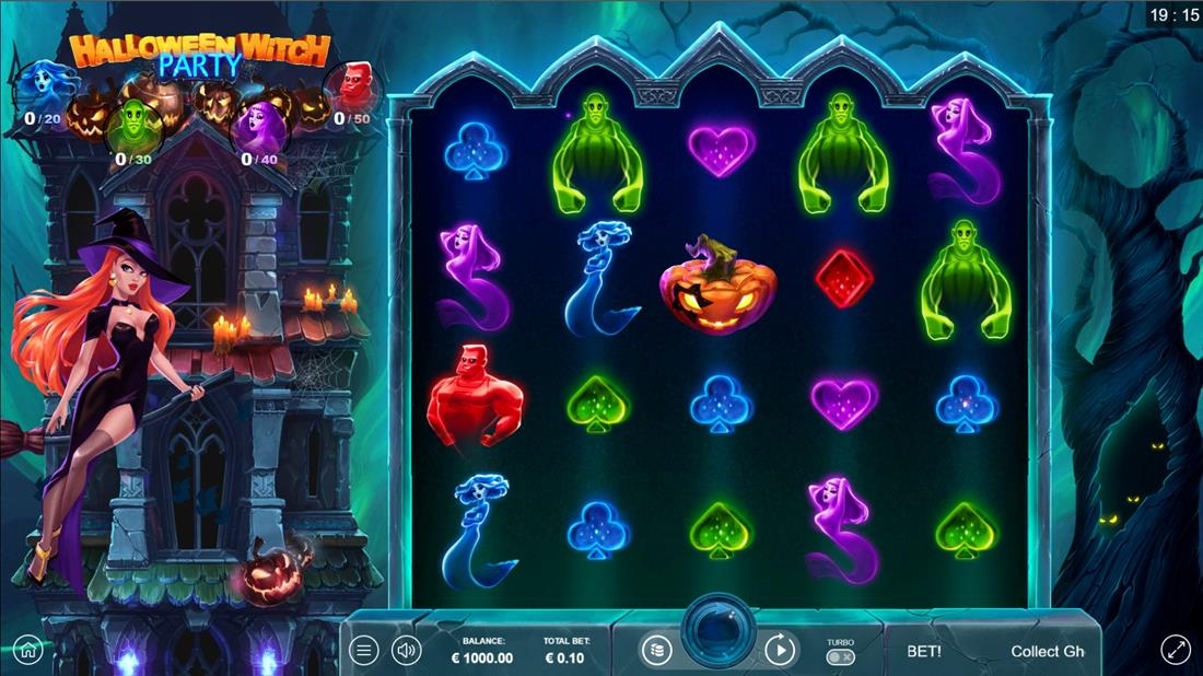 Halloween Witch Party Slot Gameplay