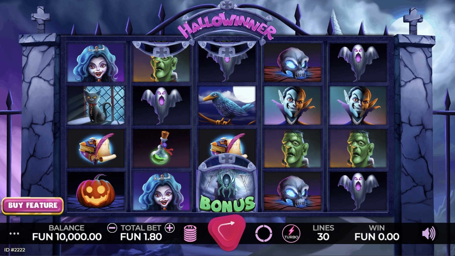 Hallowinner Slot Gameplay