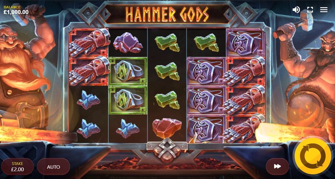 Hammer Gods Slot Gameplay