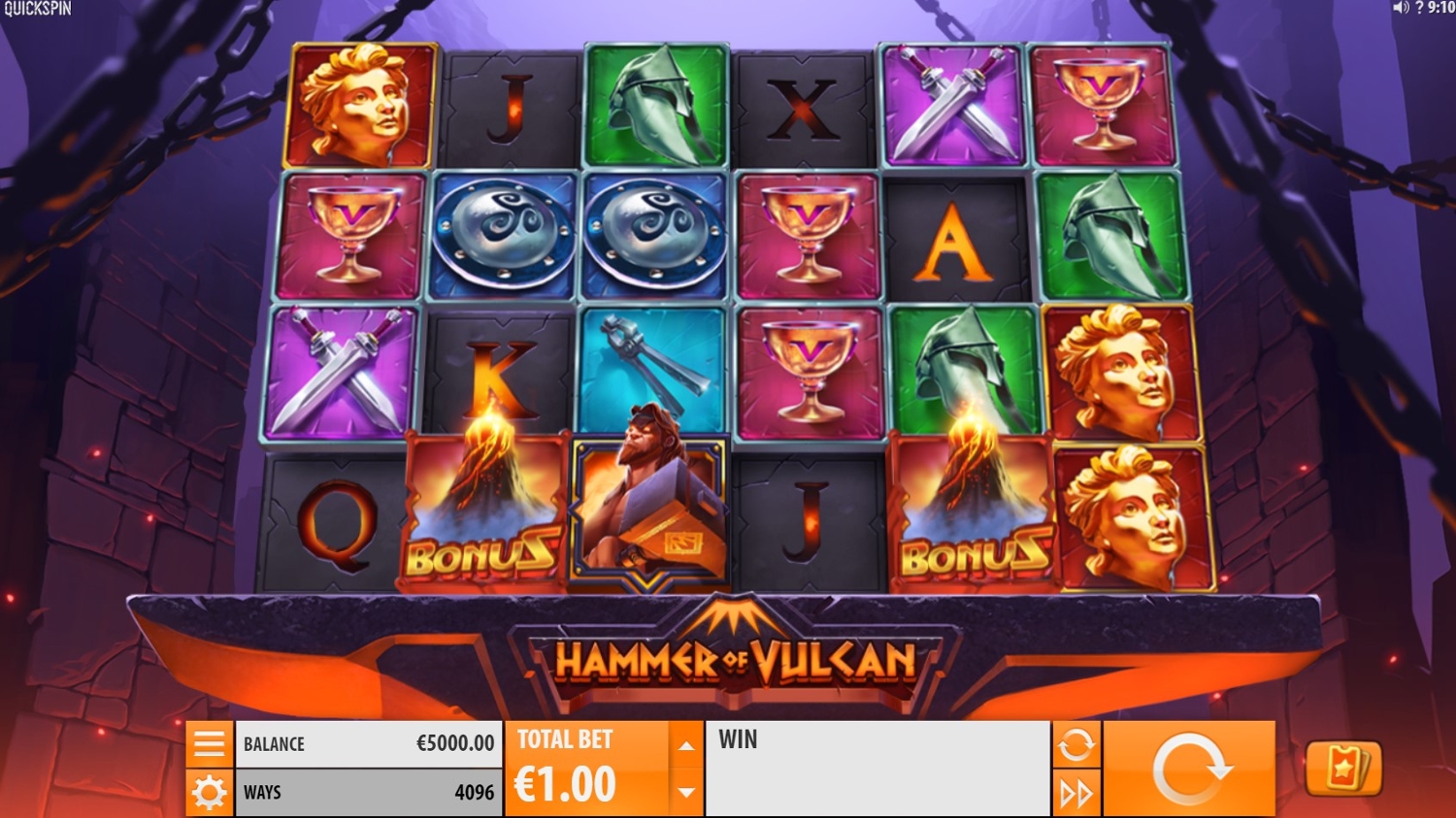 Hammer of Vulcan Slot Gameplay