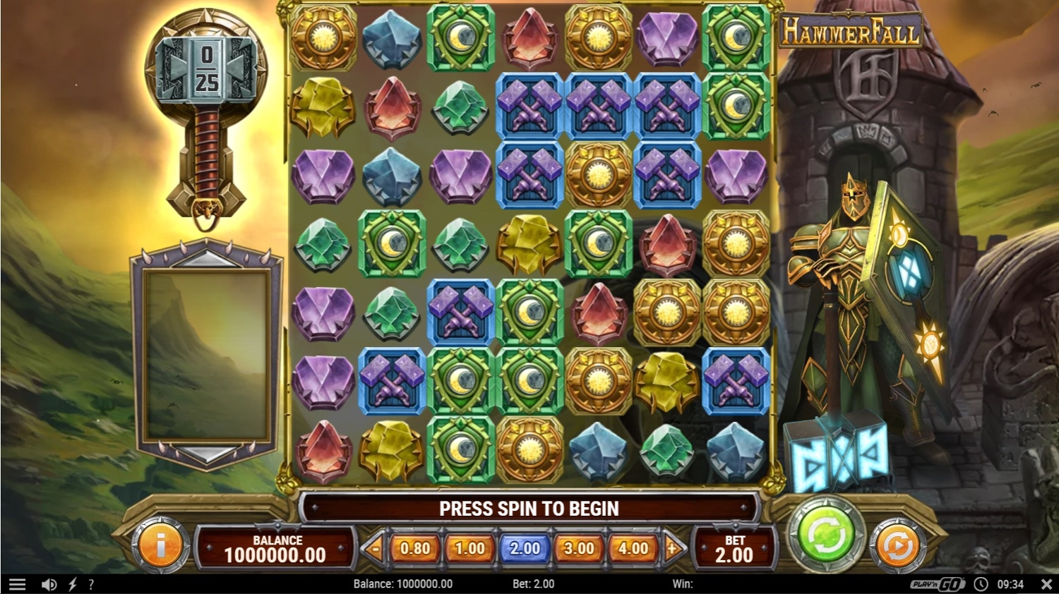 Hammerfall Slot Gameplay