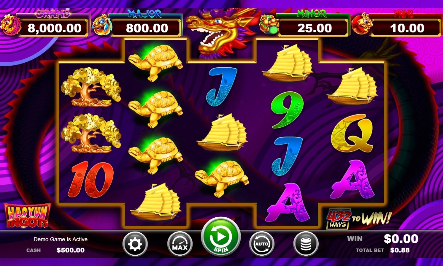 Hao Yun Ingots Slot Gameplay