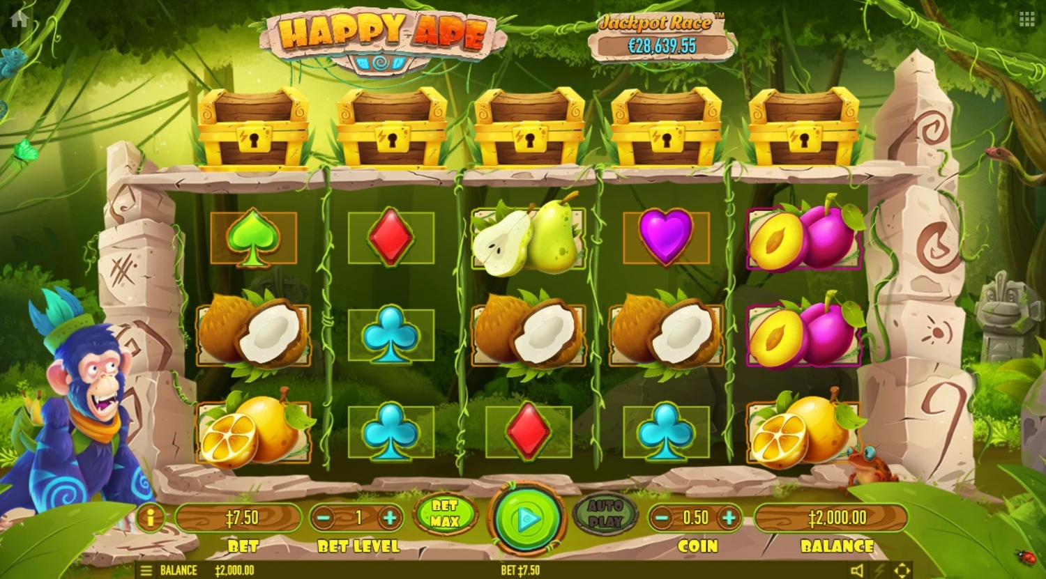 Happy Ape Slot Gameplay