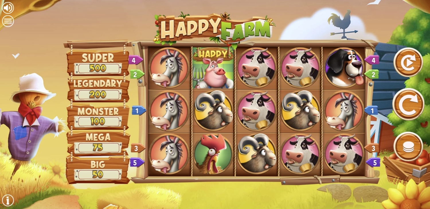 Happy Farm Slot Gameplay