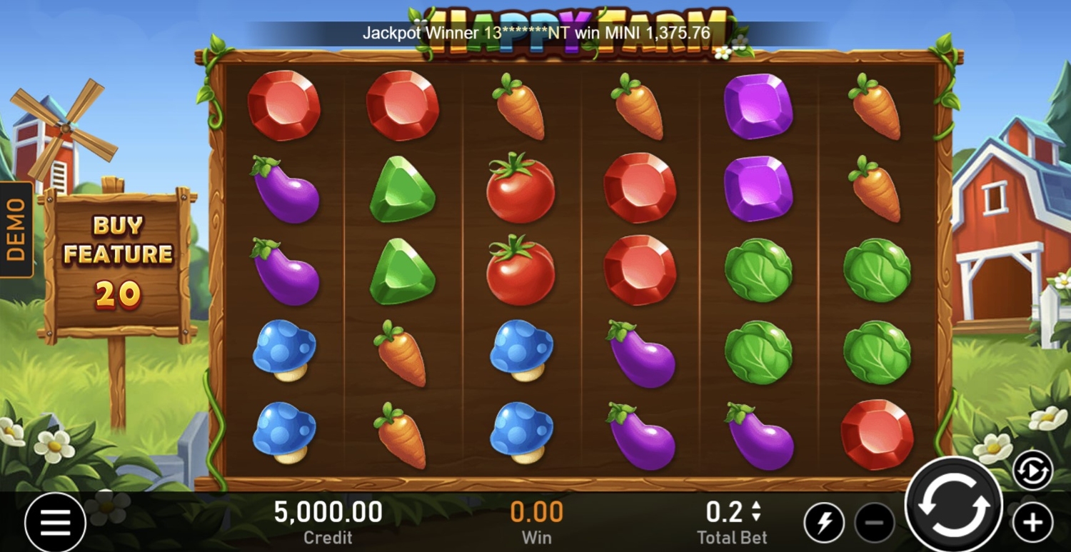 Happy Farm Slot Gameplay