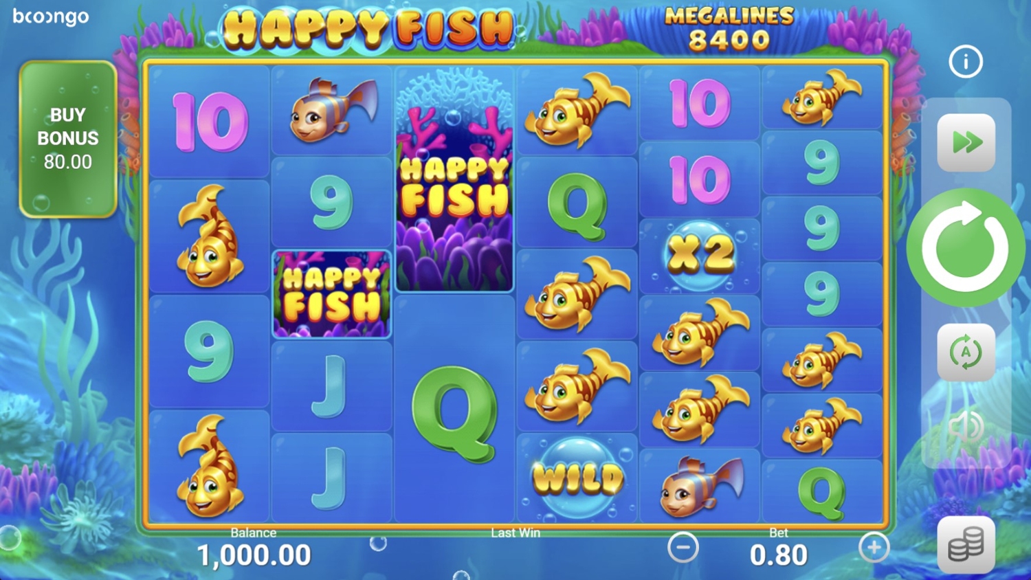 Happy Fish Slot Gameplay