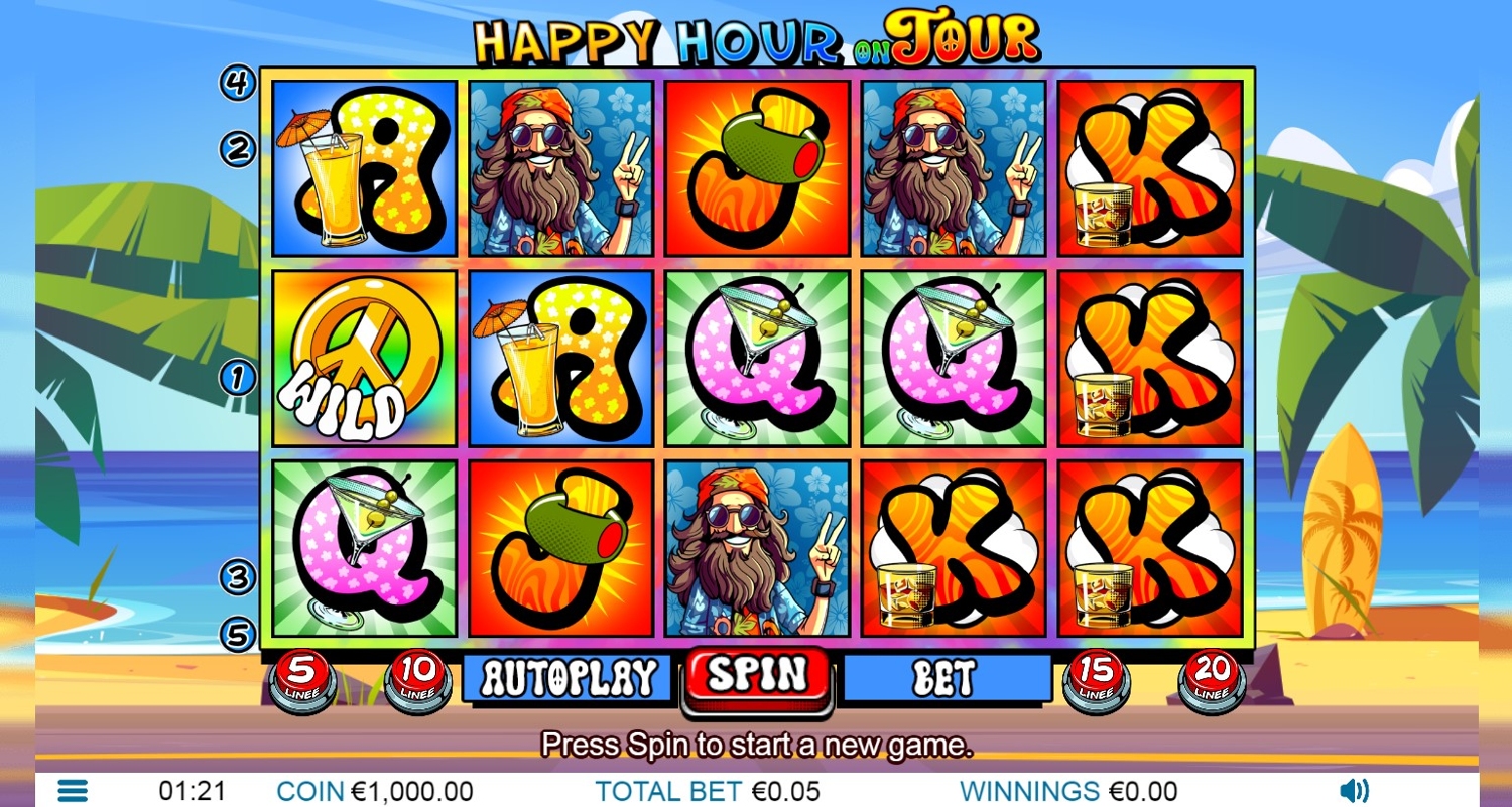 Happy Hour on Tour Slot Gameplay