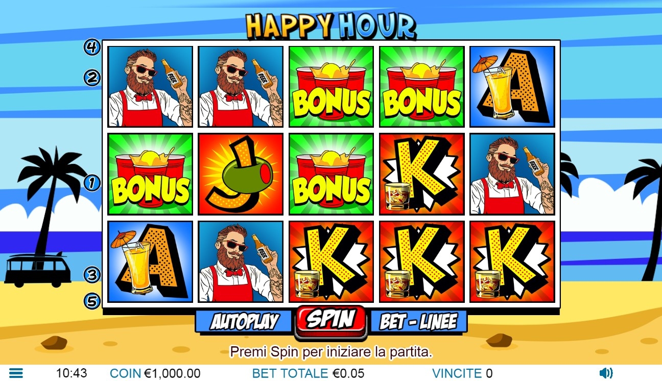 Happy Hour Slot Gameplay