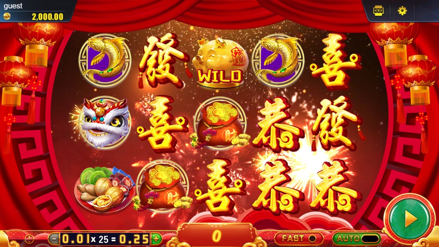 Happy Piggy New Year Slot Gameplay