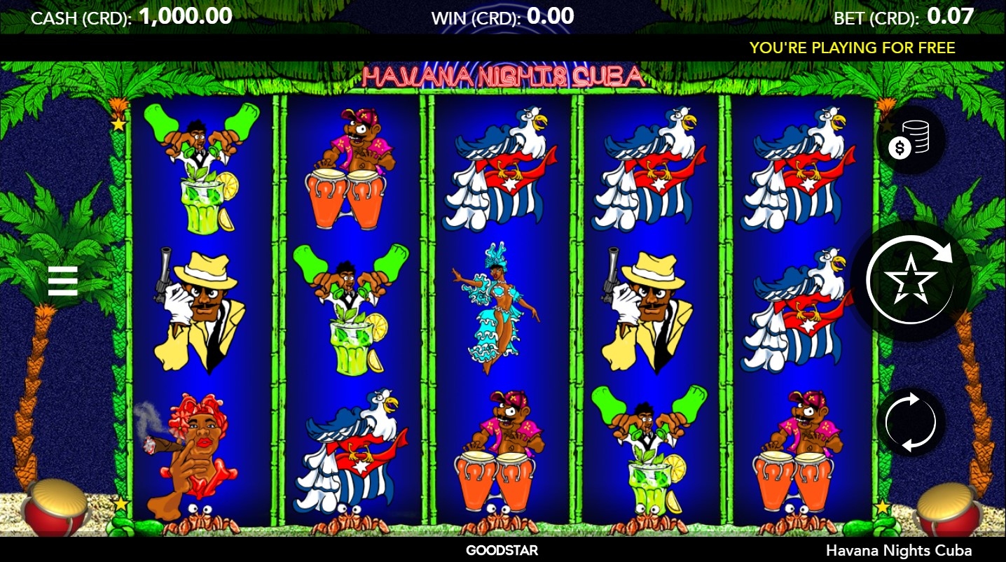 Havana Nights Cuba Slot Gameplay