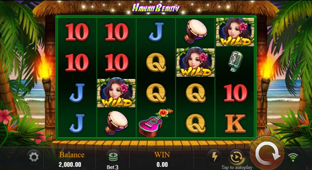 Hawaii Beauty Slot Gameplay