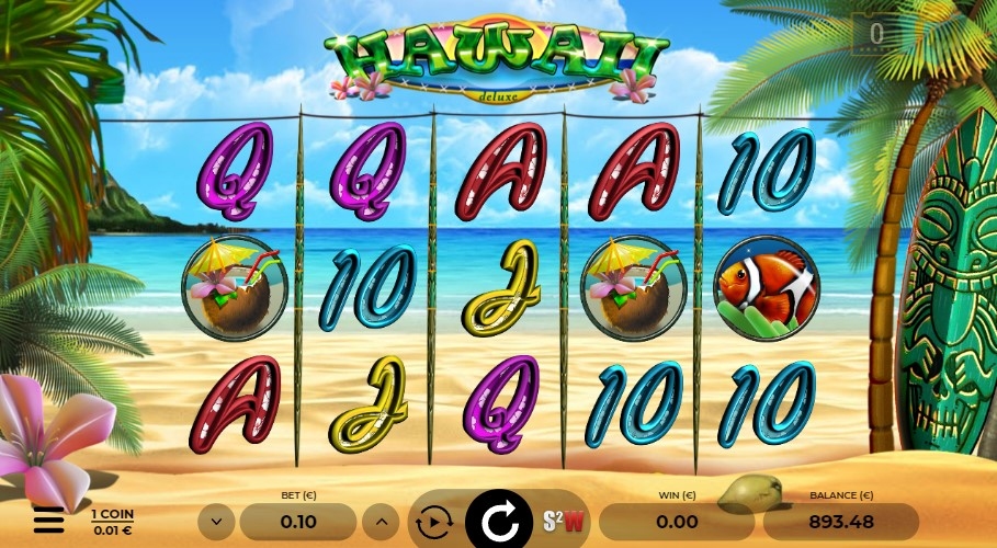 Hawaii Deluxe Slot Gameplay