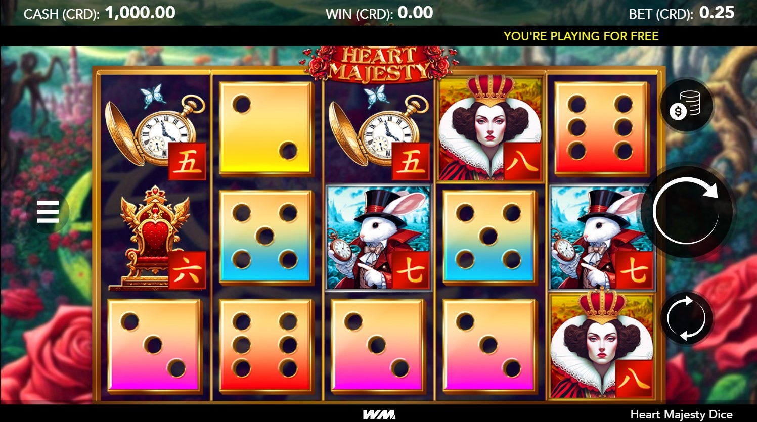 Heart Majesty Dice Slot Gameplay
