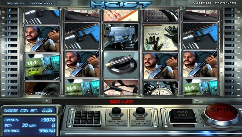 Heist Slot Gameplay