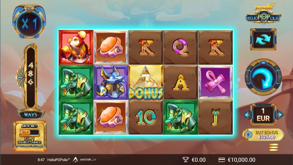 HelioPOPolis Slot Gameplay