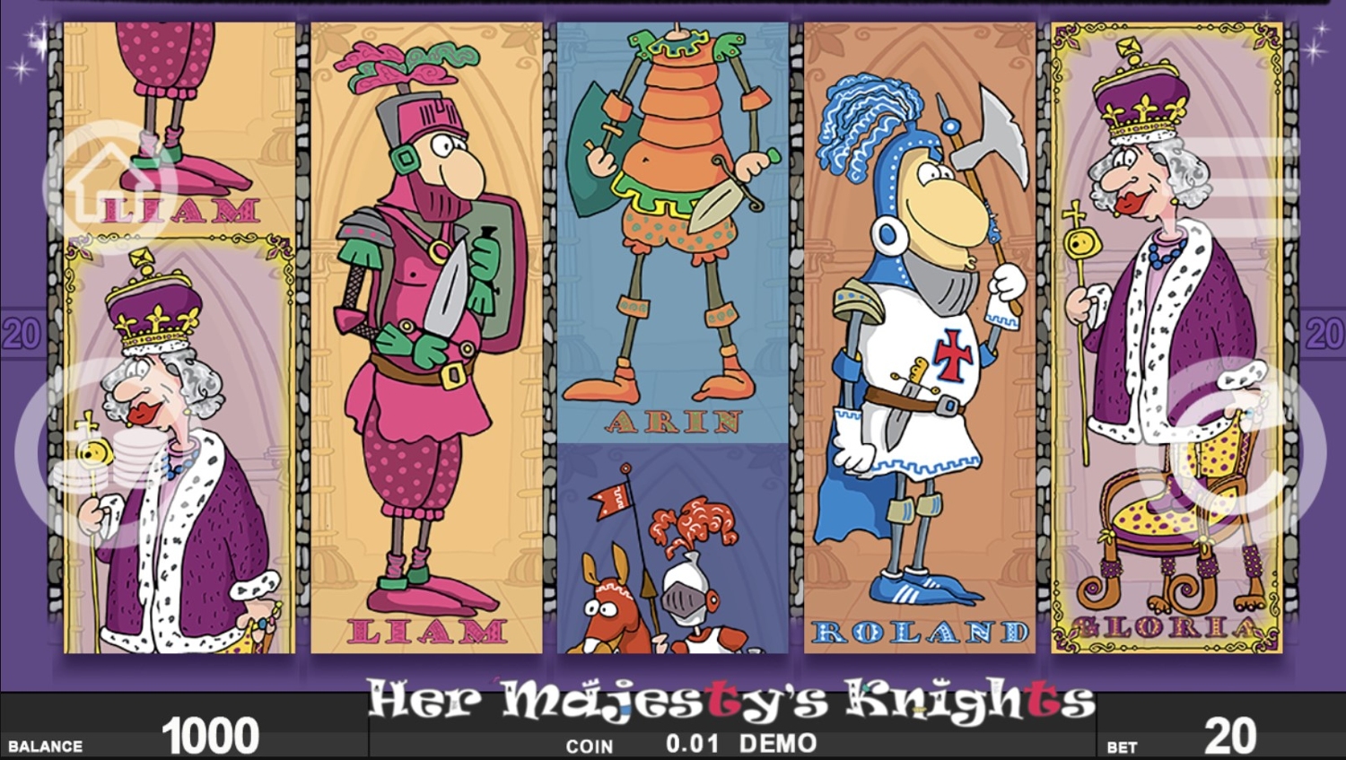 Her Majesty's Knights Slot Gameplay