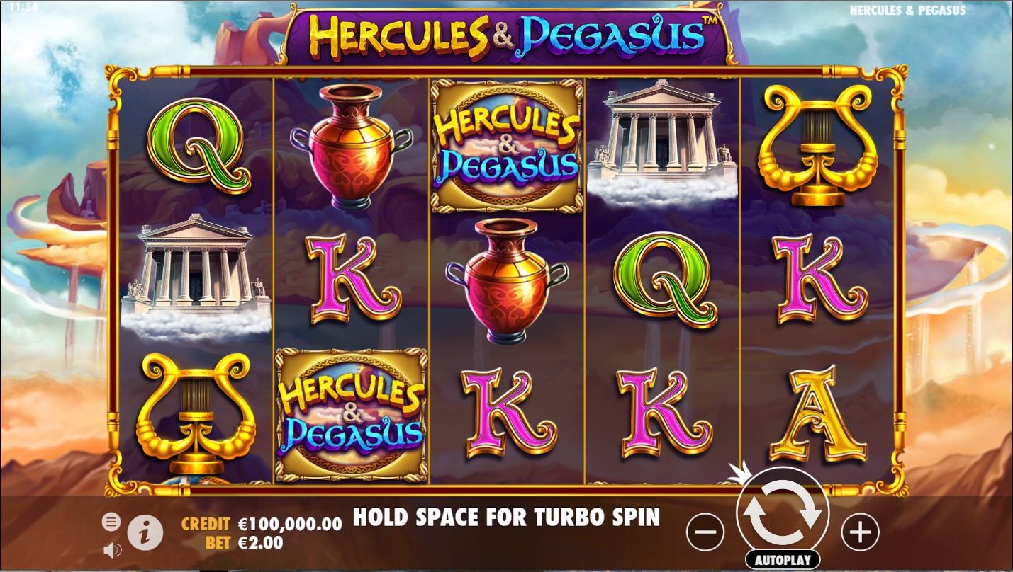 Hercules & Pegasus Slot Gameplay