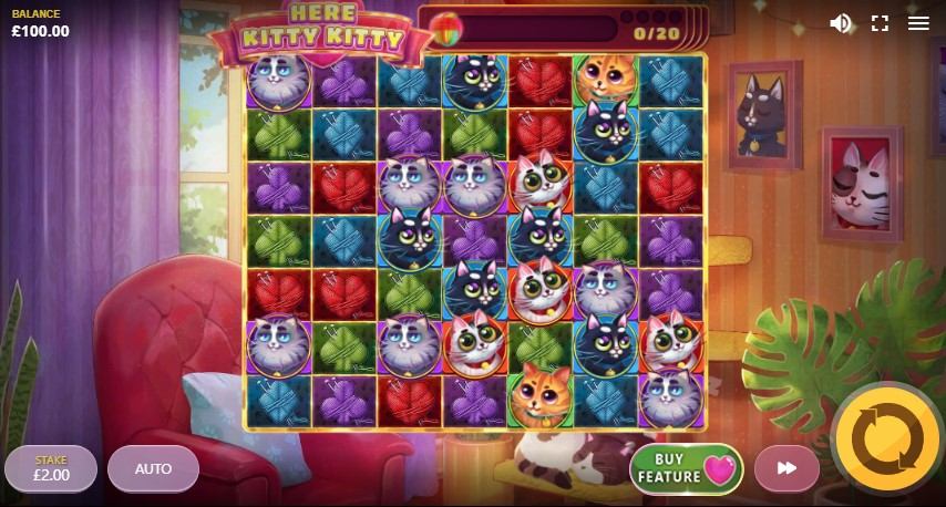 Here Kitty Kitty Slot Gameplay