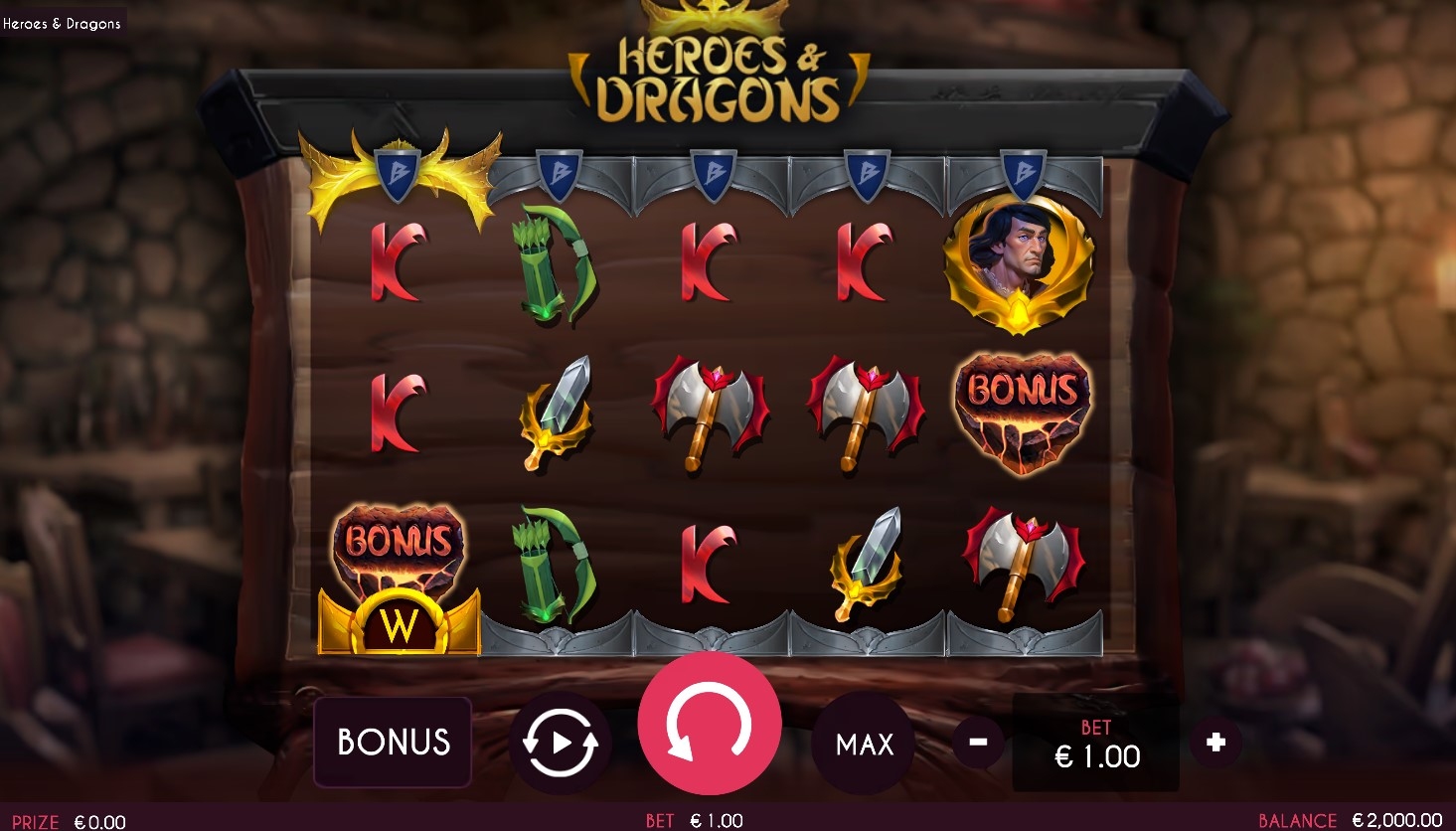 Heroes & Dragon Slot Gameplay