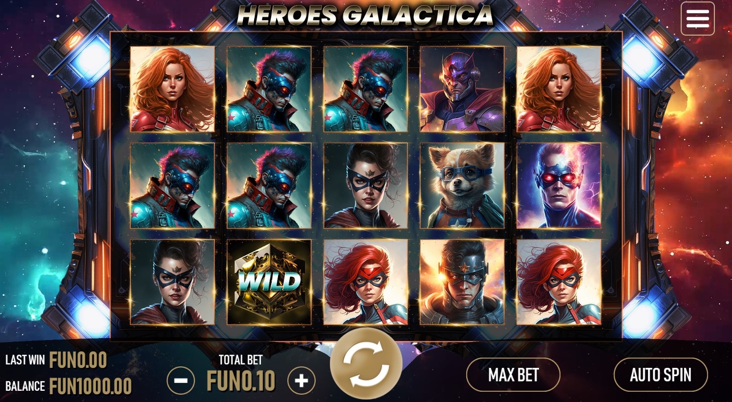 Heroes Galactica Slot Gameplay