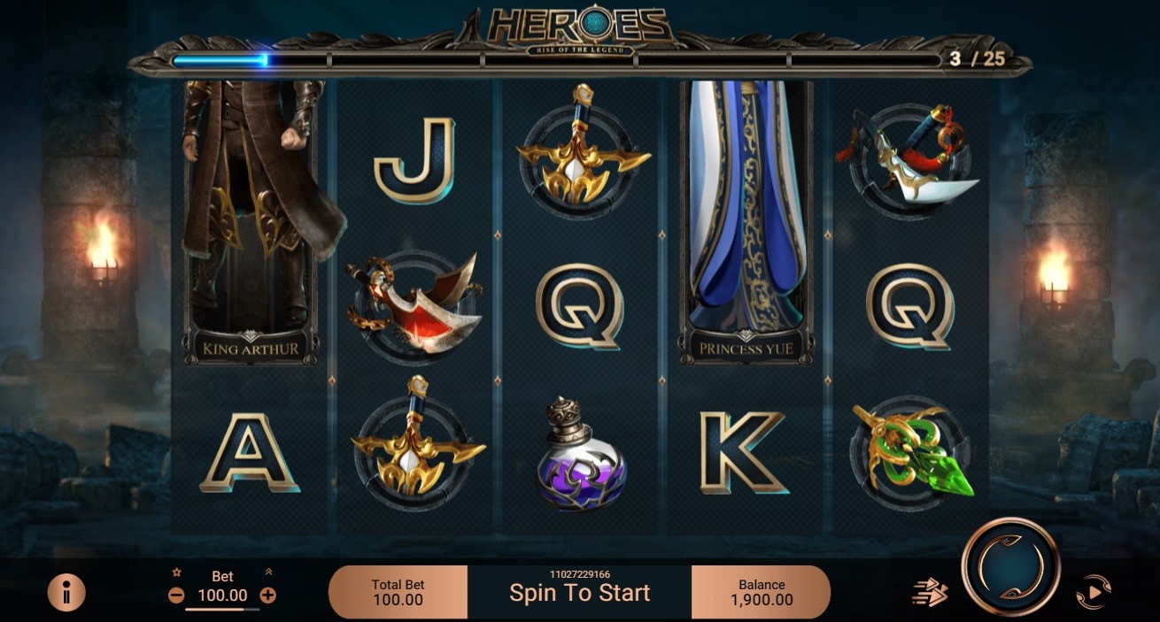 Heroes Slot Gameplay