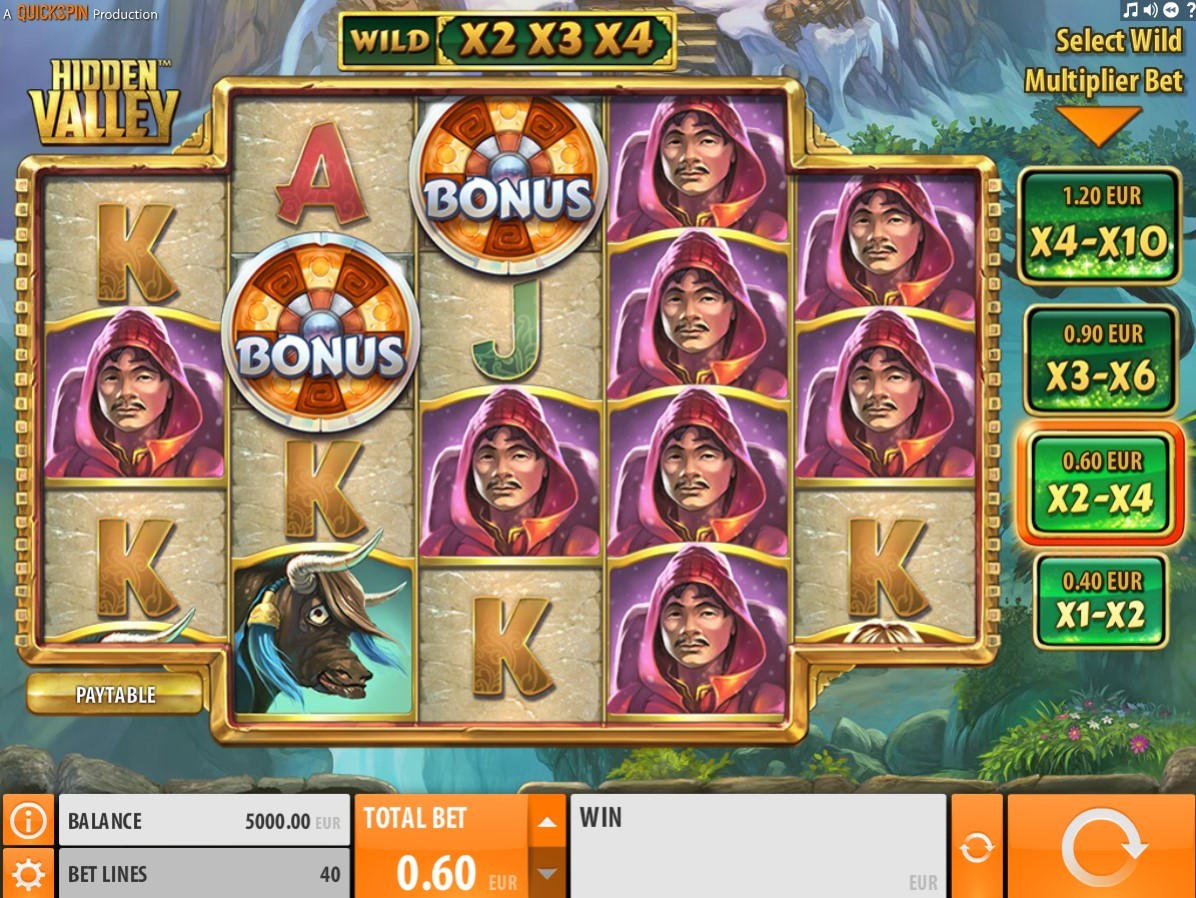 Hidden Valley Slot Gameplay