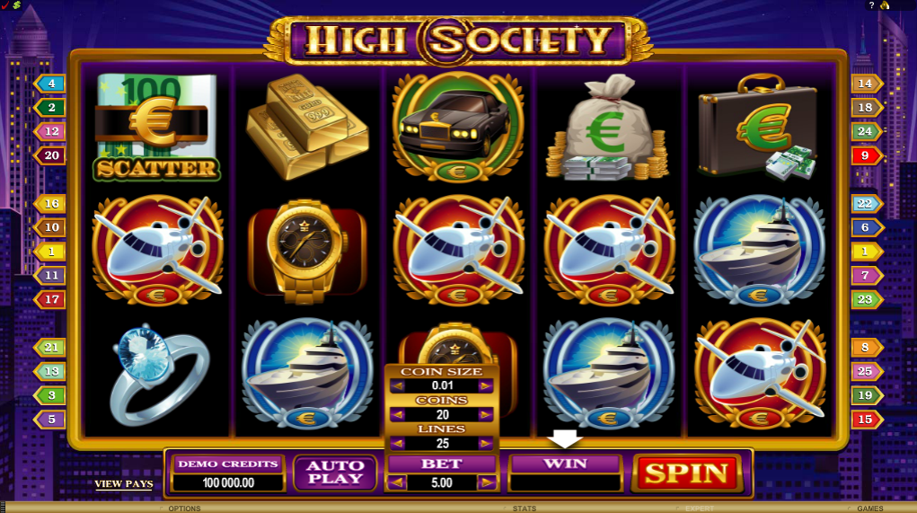 High Society Slot Gameplay