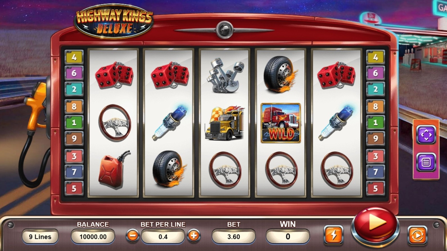 Highway Kings Deluxe Slot Gameplay