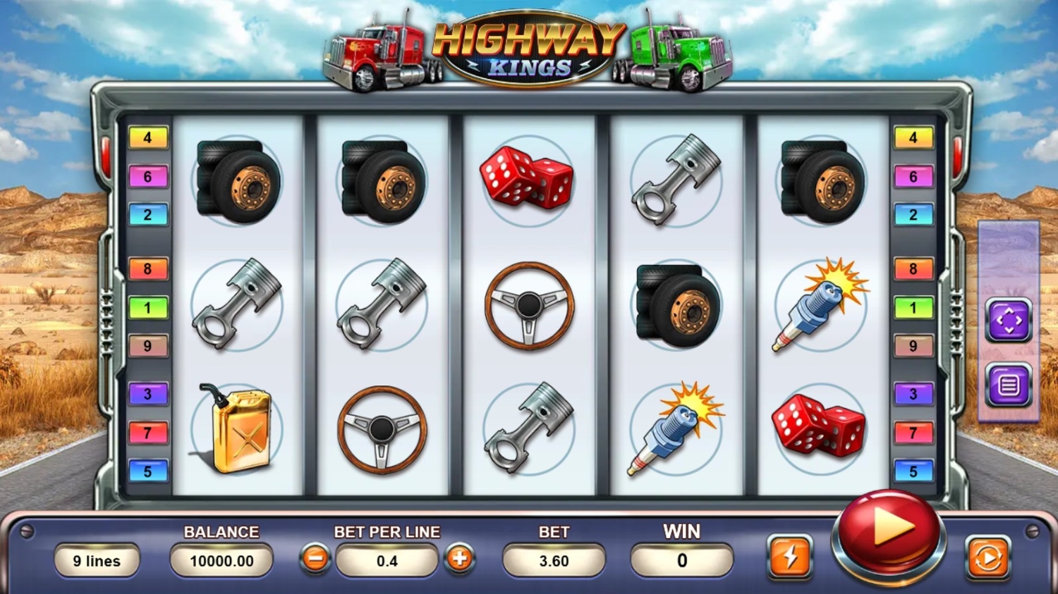 Highway Kings (Triple Profits Games) Slot Gameplay
