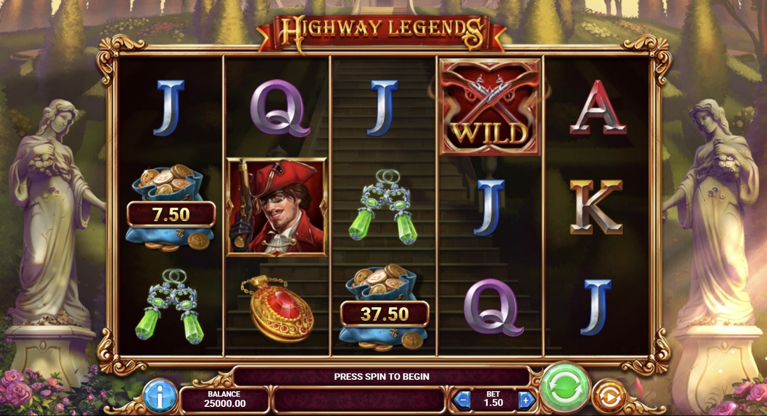 Highway Legends Slot Gameplay