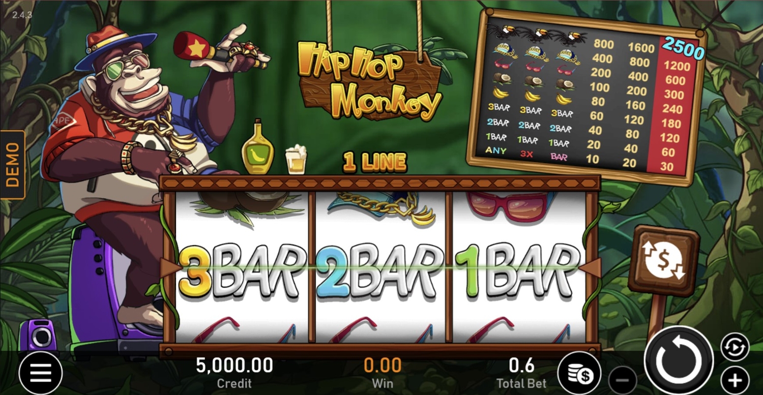 Hip Hop Monkey Slot Gameplay