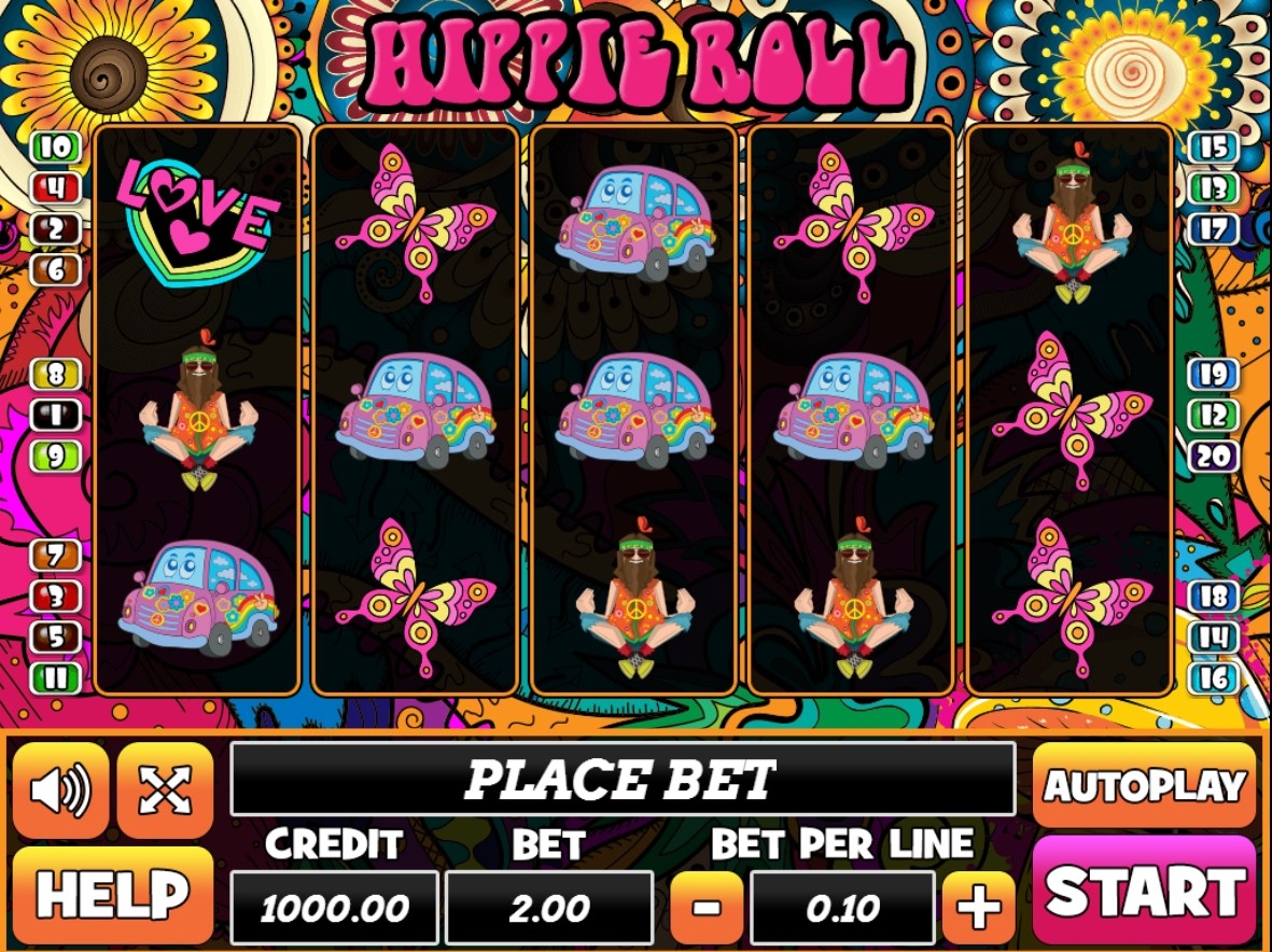 Hippie Ball Slot Gameplay