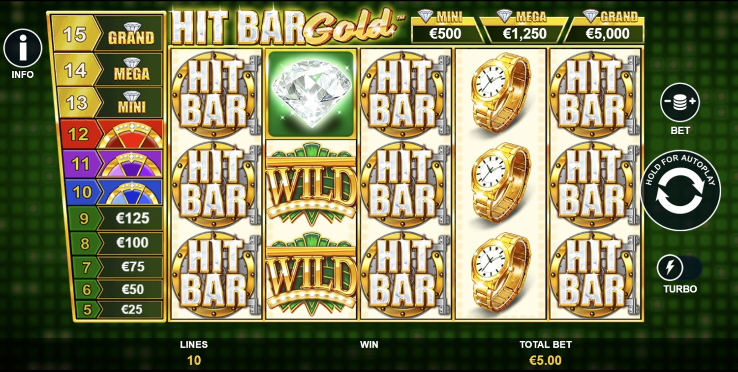 Hit Bar Gold Slot Gameplay