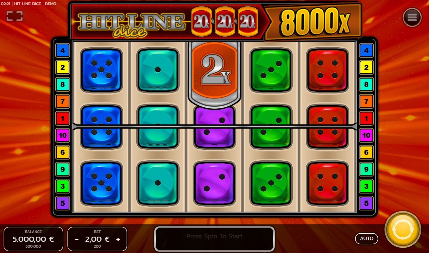 Hit Line Dice Slot Gameplay