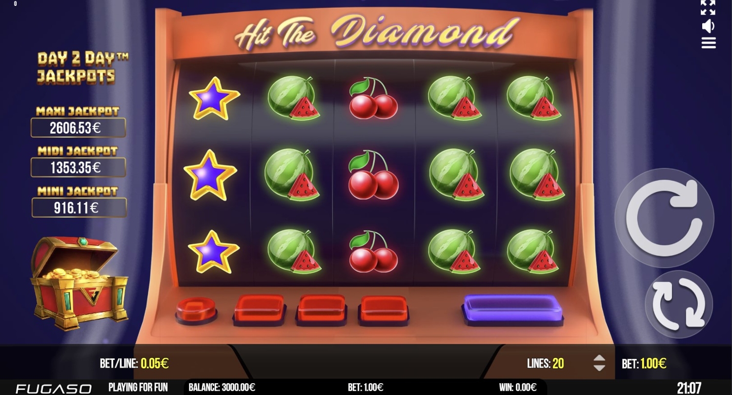 Hit The Diamond Slot Gameplay