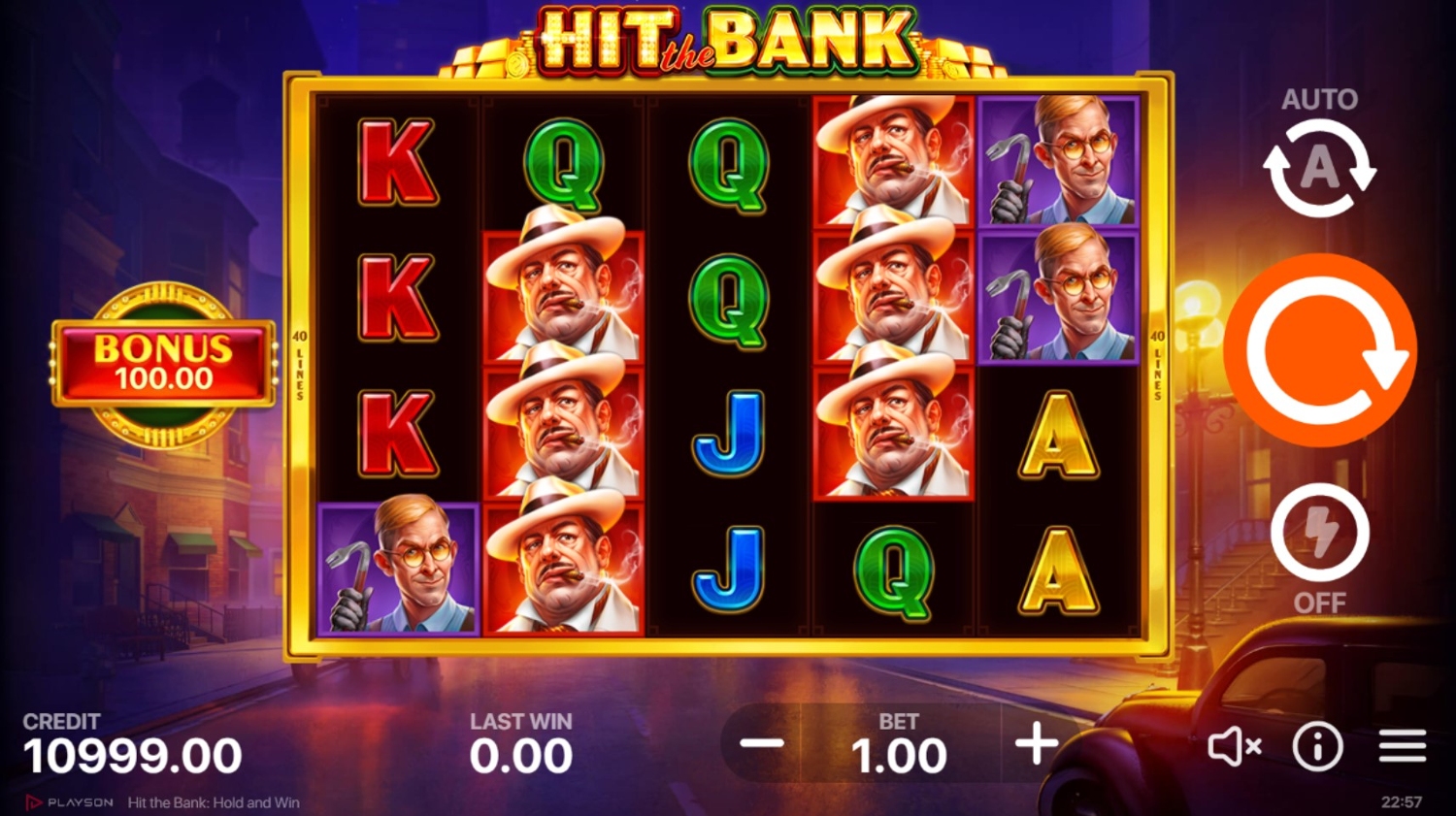 Hit the Bank: Hold and Win Slot Gameplay